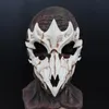 Partymasken Halloween Totenkopf Partymaske Anime Drachengott Skelett Halbgesichtsmasken Knochenschädel Tiere Maske Cosplay Tanz Prom Kostüm Requisiten 231016