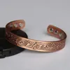 Viking Magnetic Energy Red Copper Bracelet Magnet Bangle258D