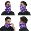 Foulards Violet Militaire Camouflage Bandana Cou Couverture Imprimé Camo Imprimer Cagoules Wrap Écharpe Cyclisme Sports De Plein Air Unisexe Adulte