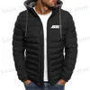 Herenjassen 2023 ARRI Camera Heren Nieuwe Winter Effen Kleur Katoenen Jas Kapmantel Print Lange mouwen Zip-Up Bovenkleding Topkleding T231016