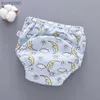 Couches lavables 6 couches imperméables réutilisables en coton pour bébé, pantalons d'entraînement pour nourrissons, sous-vêtements courts lavables, couches en tissu pour bébé, culottes à langer L231016