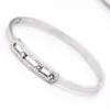 Gold Bracelet Femme Jewelry Stainless Steel Zircon Can Slide Cuff Bracelets For Women Bracelets & Bangles Whole316o