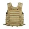 Gilets pour hommes Gilet d'entraînement de combat militaire Hommes Démontage rapide Léger Tactique Multifonctionnel CS Live Action Field Body Armor