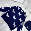 novità Tute per ragazzo e ragazza Fratello e sorella Set tre pezzi lavorato a maglia Taglia 100-160 CM Pullover e gonna a pieghe Ott15