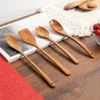 Tea Scoops Pieces Small Wooden Spoons Utensils Dining Tools Bar Gadgets Teaspoon Cooking Condiments Oil Coffee Sugar Jam Type 1