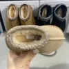 Australië Tasman II-slippers voor kinderen Tazz-babyschoenen Kastanjebont Slippers Schapenvacht Shearling Classic Ultra Mini-laars Wintermuiltjes YI516