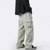 Pantalons pour hommes Pantalons Style japonais Hommes Cargo Shorts Deep Crotch Streetwear Cool Pure Couleur Été