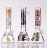 Стеклянные бонги Водопроводные трубки Dab Rigs Кальяны Dowstem Perc Beaker Base Water Bongs