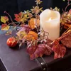 Kandelaars 1 St Herfstslinger Houder Krans Kandelaar Bruiloft Tafel Decor Boeket Thuis Kerstdecoratie