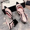 Sandały 2023 Spring Summer Fashion Buty Women Designer Wysokie obcasy Wskazane palce u stóp Flats Lady Mary Janes Rozmiar 35-40