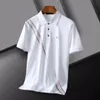 Livraison directe créateur de mode hommes polos chemises hommes à manches courtes T-shirt Original simple revers chemise style polo hommes