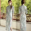 Vêtements ethniques Femmes Dentelle Sexy Slim Fit Qipao Robe traditionnelle chinoise Tempérament élégant Cheongsam Vintage Soirée classique