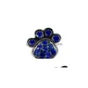 Hundehalsbänder, Leinen, 4 Farben, Pfotenstil, 10 mm, Strass, Diamante, Haustier-Charms, DIY-Slider, personalisiert, 3696438, Drop-Lieferung nach Hause, Gard Dhtxe