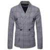 Blazer e giacche da uomo Nuovo design Doppio petto Slim Fit Blazer Business Casual Giacche da uomo tenis masculino280a