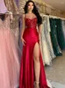 Party Dresses LORIE Red Lace Sweetheart Mermaid Formal Evening Spaghetti Straps Side Split Summer Prom Gowns Dress