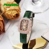 Wristwatches Gedi Fashion Oval Vrouwen Horloges 2023 Luxe Waterdichte Full-Strass Dames Horloge Casual Quartz Relogio Feminino