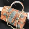 10A sac de créateur sac fourre-tout portefeuille sac à main sac à bandoulière luxe python 20cm épaule bandoulière sac à main classique mode rétro rabat sac réplique multicolore original