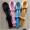 Party Favor No Heat Magic Hair Curlers 2Pcs Satin Scrunchie Heatless Curling Rod For Long Upgraded Rollers Drop Delivery Home Garden Dhdb1
