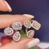 Bague Solitaire RAKOL luxe géométrique zircon cubique ouvert anneaux réglables pour les femmes bijoux de mode cadeau d'anniversaire accessoires de robe de soirée 231016