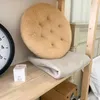 Oreiller rond en forme de biscuit, siège souple pour salon, canapé, chaise de bureau, chambre à coucher, coussin de sol en peluche, décoration de la maison