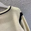 Designer autunno e inverno nuova moda casual CE goffratura tridimensionale girocollo manica lunga top maglione da donna