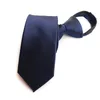 Bow Ties Zipper Gravata Men'S Lazy 8cm Striped Tie Business Easy Pull Neckties Gifts