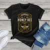 Women's T Shirts FLC Cotton Support Your Local Honey Bee Save The Bees Vintage Style Clothing Gift Women Casual T-Shirt Printed Top Tee