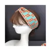 Headbands Classic Women Headband Scarf Designer Elastic Letter Printing Outdoor Headwrap High Quality Mixed Color Men Luxury Rop Del Dhmdn