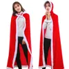 Christmas Costume Women Adult Children Hooded Cape Red Cloak European and American Christmas Unisex Cosplay Performance Costume
