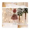 Décorations de Noël Creative Santa Claus Snowman Doll Arbre de Noël Ornement suspendu Mini 2023 Drop Livraison Maison Jardin Fête Festive Dhvvm