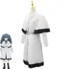 Cosplay Cosplay Anime Tokyo Ghoul Re Yonashi Saiko Costume Parrucca blu Ccg Trench bianco Uniforme Halloween Carnevale Festa Gioco di ruolo Vestito