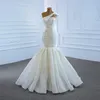 2024 luxo sereia vestidos de casamento para as mulheres um ombro cristal borla rendas vestidos de noiva customed vestidos de noiva