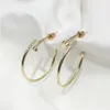 2022 neue Luxus Hoop ohrring für frau Hohe Qualität 18K Gold Nagel Ohrringe Europäischen Mode Designer Schmuck Gifts2609