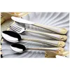 Zestawy zastawy stołowej Zestawy zastawy obiadowej Hurt 2021 Sprzedaż 4PCS Gold Cutlery ze sztućmi ze sobą sztućce Zestaw oprogramowania stołowego łyżka łyżka home garde dhdvb