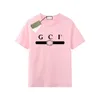 Designer T-shirt Summer Gu Brand T Shirts Mens kvinnor Kort ärm Hip Hop Streetwear Tops Shorts Klädkläder G-23