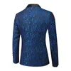 Costumes pour hommes Hommes Costume Manteau Modèle Bright Jacquard Tissu Contraste Couleur Col Party Design De Luxe Casual Mode Slim Fit Blazer