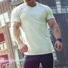 Herr t-skjortor Sommarmodessport Leisure T-shirt Slim Fit Fitness Running Training Short Sleeve Tops Tee Shirt Clothing for Man