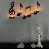 Titulares de vela Nota de música Arandela Decoração de metal Criativo montado suporte de candelabros musicais