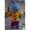 Halloween Big Head Hippo Mascot Costumes Top Quality Cartoon Theme Character Carnival Unisex Adults Outfit Christmas Party Outfit Suit