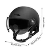 Motorcykelhjälmar 3C Certified Electriced Electric Vehicle Helmet Men and Women Four Seasons Universal Sunscreen Half Accessories