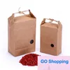 300PCS Classic Rice Paper Opakowanie/Opakowanie na herbatę kartonowa torba papierowa/wesela Kraft Paper Bag