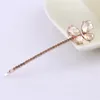 Hair Clips 2PC/Set Crystal Bow Pins High Grade Handmade Rhinestone Clip For Women Western Style Wild Multicolor Jewelry