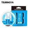 Linha de trança TSURINOYA 8 fios PE linha de pesca H8 14-50LB 100M 150M de alta resistência suave 8 tece equipamento de pesca de carpa linha multifilamento 231016