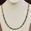 10k Solid Gold Handmade Figaro Curb Link Mens Chain Necklace 24 57 GRAMS 6 5 MM278R