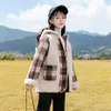 Jacken Mädchen Lange Jacke Oberbekleidung Plaid Muster Mädchen Mäntel Kinder Casual Stil Kinder Frühling Herbst Kleidung 231016