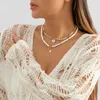 Collier ras du cou KMVEXO en perles de rocaille, fait à la main, bohème, pendentifs en forme de cœur doux, collier pour filles, bijoux à la mode, cadeaux