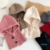 Scarves Winter Skullies Beanies Hat Buttons Bib Men Warm Windproof Cap Women Wool Scarf Caps Mask Bonnet Knitted Hats