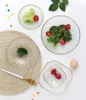 Bols Ensemble de bols à déjeuner en verre à haute teneur en borosilicate empilable de différentes tailles, salade transparente
