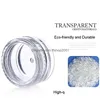 Boîtes de rangement Bacs Conteneur de cire Boîte en plastique de qualité alimentaire 3G / 5G Crème à fond rond Petite bouteille d'échantillon Bouteilles d'emballage cosmétique 11 DHLQM