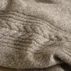 Мужские свитера, кашемировый свитер, плотная зимняя полуводолазка с цветочным принтом из чистой жаккардовой теплой модной универсальной ткани